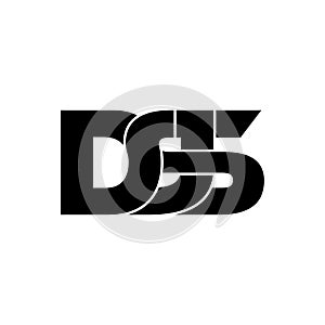 Letter DSJ simple monogram logo icon design. photo