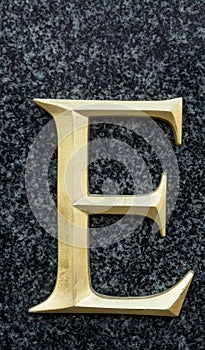 Letter E