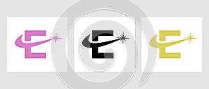 Letter E Spark Logo Design