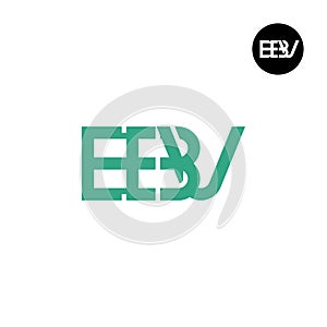 Letter EBV Monogram Logo Design