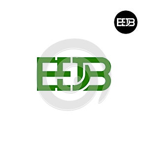 Letter EDB Monogram Logo Design