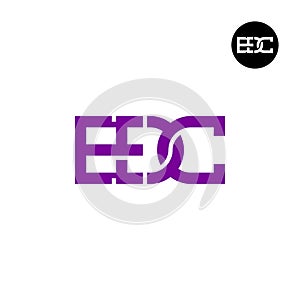 Letter EDC Monogram Logo Design