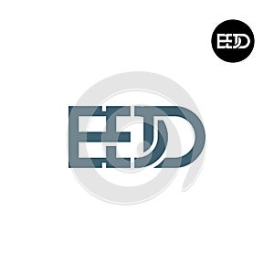 Letter EDD Monogram Logo Design photo