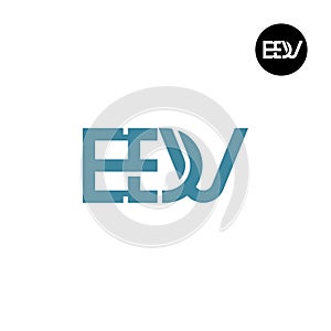 Letter EDV Monogram Logo Design