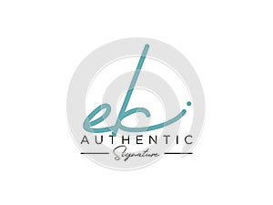 Letter EK Signature Logo Template Vector