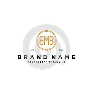 letter EMB logo design concept vector