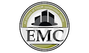 Letter EMC Real Estate Emblem Template