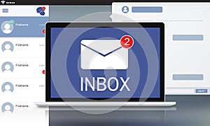 Letter Envelop Message Notification Concept photo