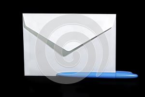 Letter envelope and biro