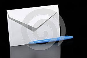 Letter envelope and biro