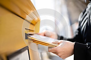 Letter In Envelope Or Document In Mailbox