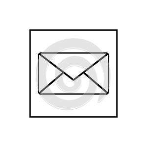 letter envelope icon. Element of Media for mobile concept and web apps icon. Thin line icon for website design and development,