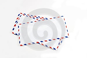 Letter envelopes isolated