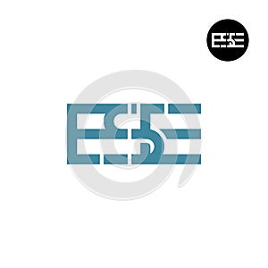 Letter ESE Monogram Logo Design photo