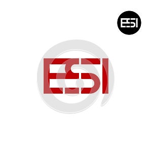 Letter ESI Monogram Logo Design