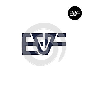 Letter EVF Monogram Logo Design
