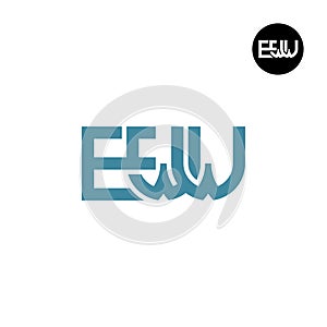 Letter EWW Monogram Logo Design