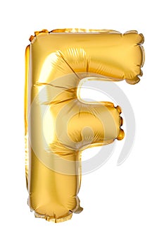 letter F from English alphabet of balloons