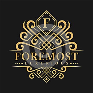 Letter F Logo - Classic Luxurious Style Logo Template