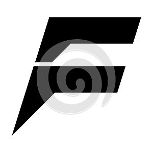 letter F logo design vector