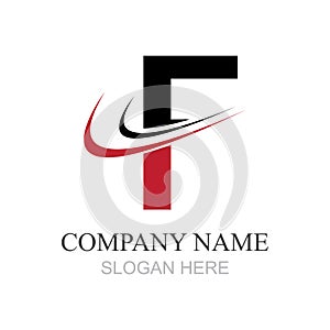 letter F logo design vector template design for brand