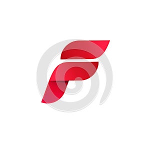 Letter f logo vector, elegant gradient red color abstract symbol, beauty modern logotype template design isolated on