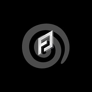 LETTER F P LOGO DESIGN FOR COMPANY