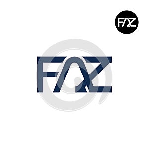 Letter FAZ Monogram Logo Design photo