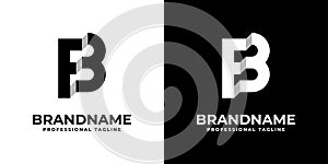 Letter FB or BF Monogram Logo