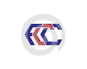 Letter FCC Simple Creative Logo Icon Design