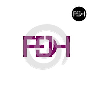 Letter FDH Monogram Logo Design