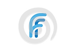 Letter ff Logo Design Template