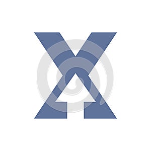 Letter X Financial Logo with Growth Arrow Design. Accounting Element, Financial Investment Symbol Vector Template