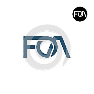Letter FOA Monogram Logo Design