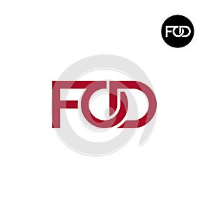 Letter FOD Monogram Logo Design