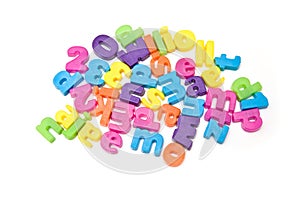 Letter fridge magnets