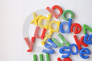 Letter fridge magnets