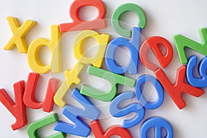 Letter fridge magnets