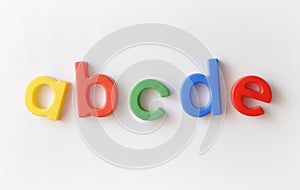 Letter fridge magnets