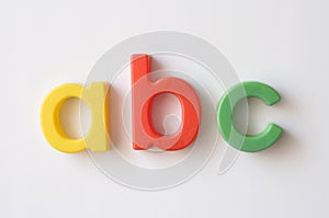 Letter fridge magnets