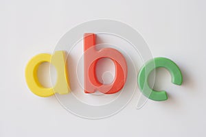 Letter fridge magnets