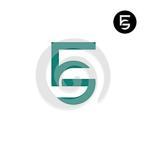 Letter FS SF Monogram Logo Design