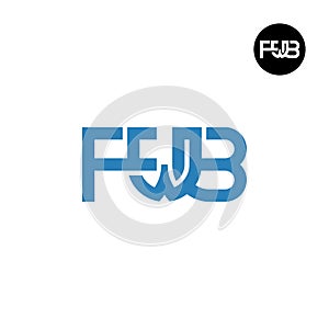 Letter FWB Monogram Logo Design photo