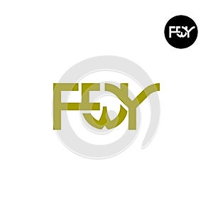 Letter FWY Monogram Logo Design