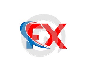 Letter FX Logo