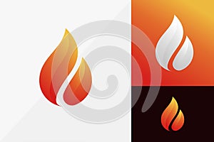 Letter G Flame Logo Design, Modern Logo Designs Vector Illustration Template