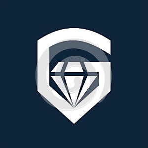 Letter g gemstone logo icon design
