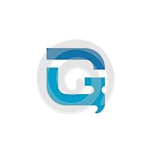 Letter G With Hammer, Repair Tools Icon, Service and Maintenance Design Concept - Vector