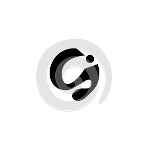 Letter G logo golf illustration vector design