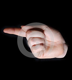 Letter g in sign language